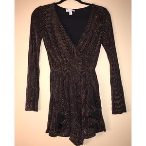 TopShop Sparkly Multi Color Romper